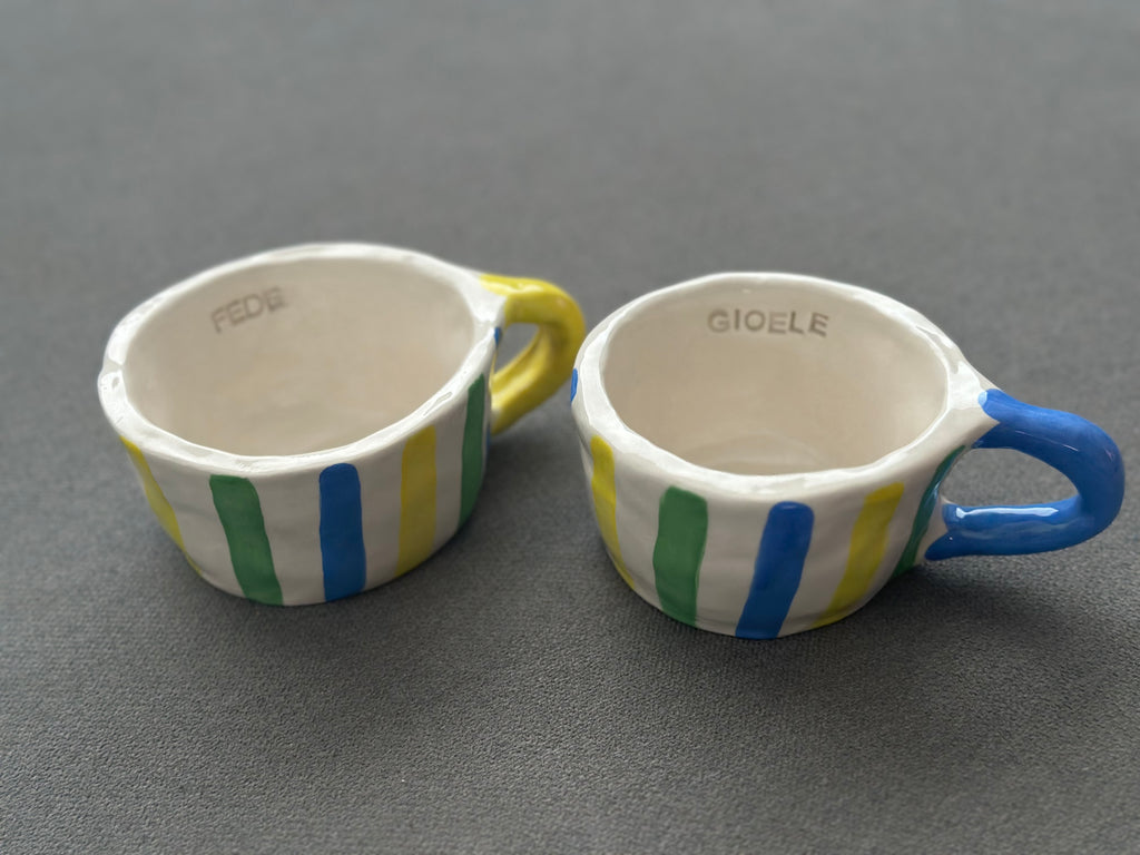 Tazza con fantasia semplice e Nome inciso