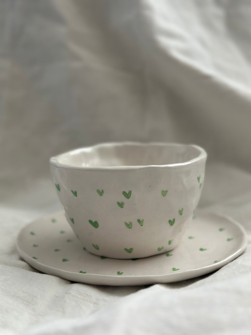 Set Tazza + Piatto Personalizzato in Ceramica