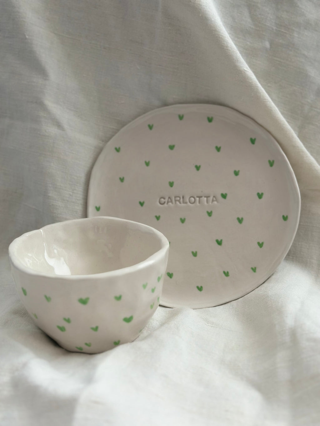 Set Tazza + Piatto Personalizzato in Ceramica