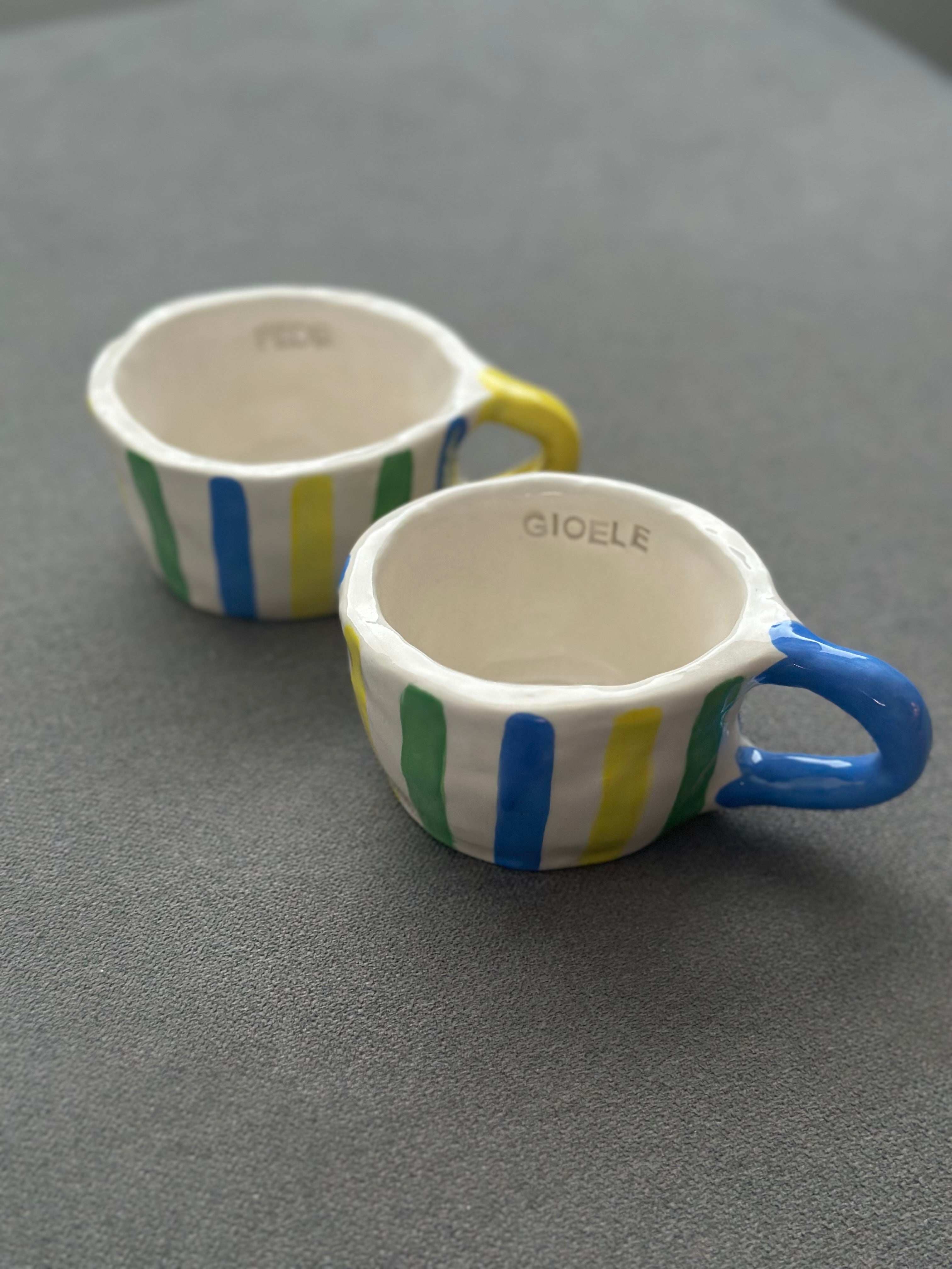 Tazza con fantasia semplice e Nome inciso