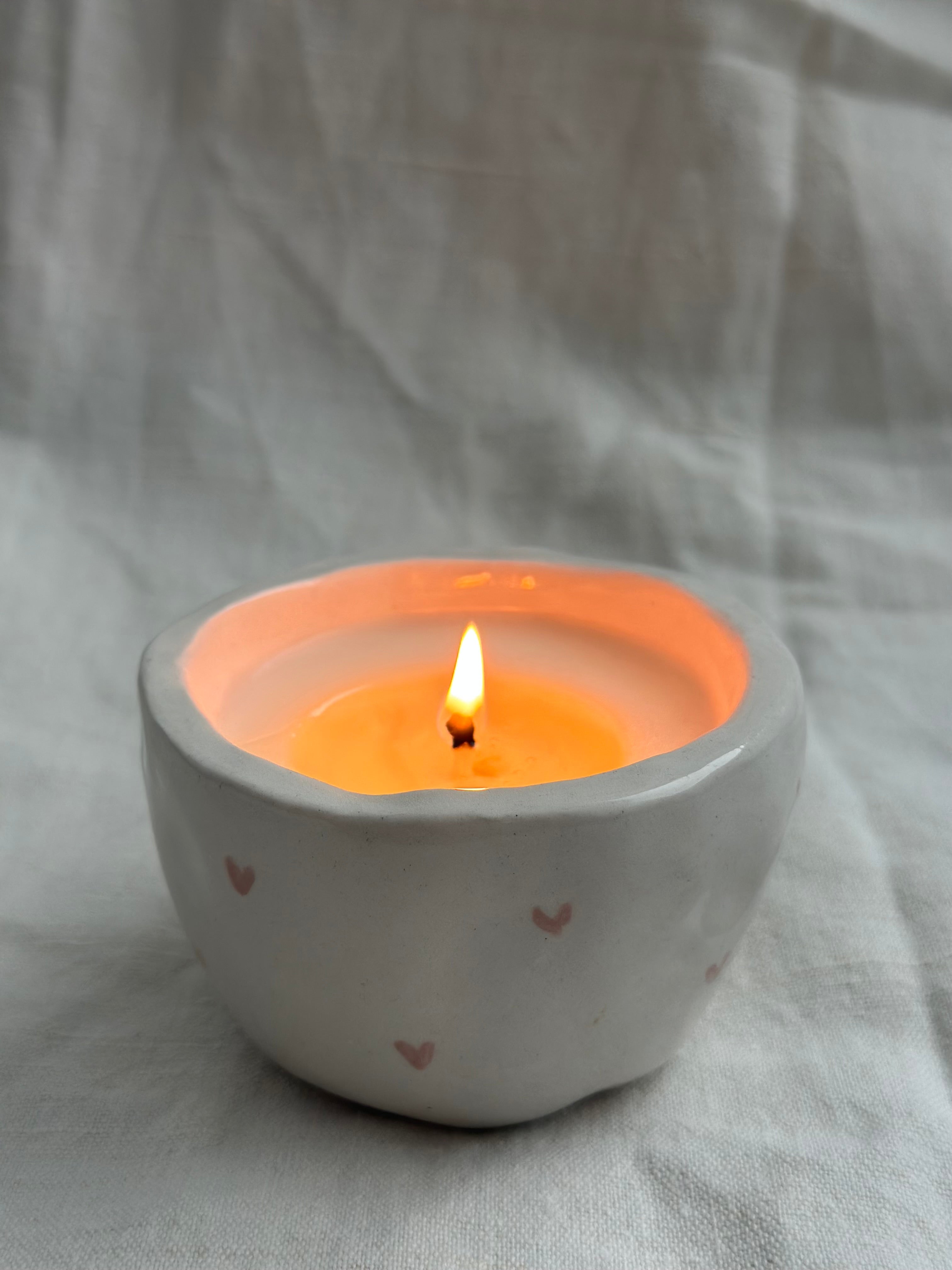 Candela Artigianale in Ceramica Personalizzabile – C-Lab
