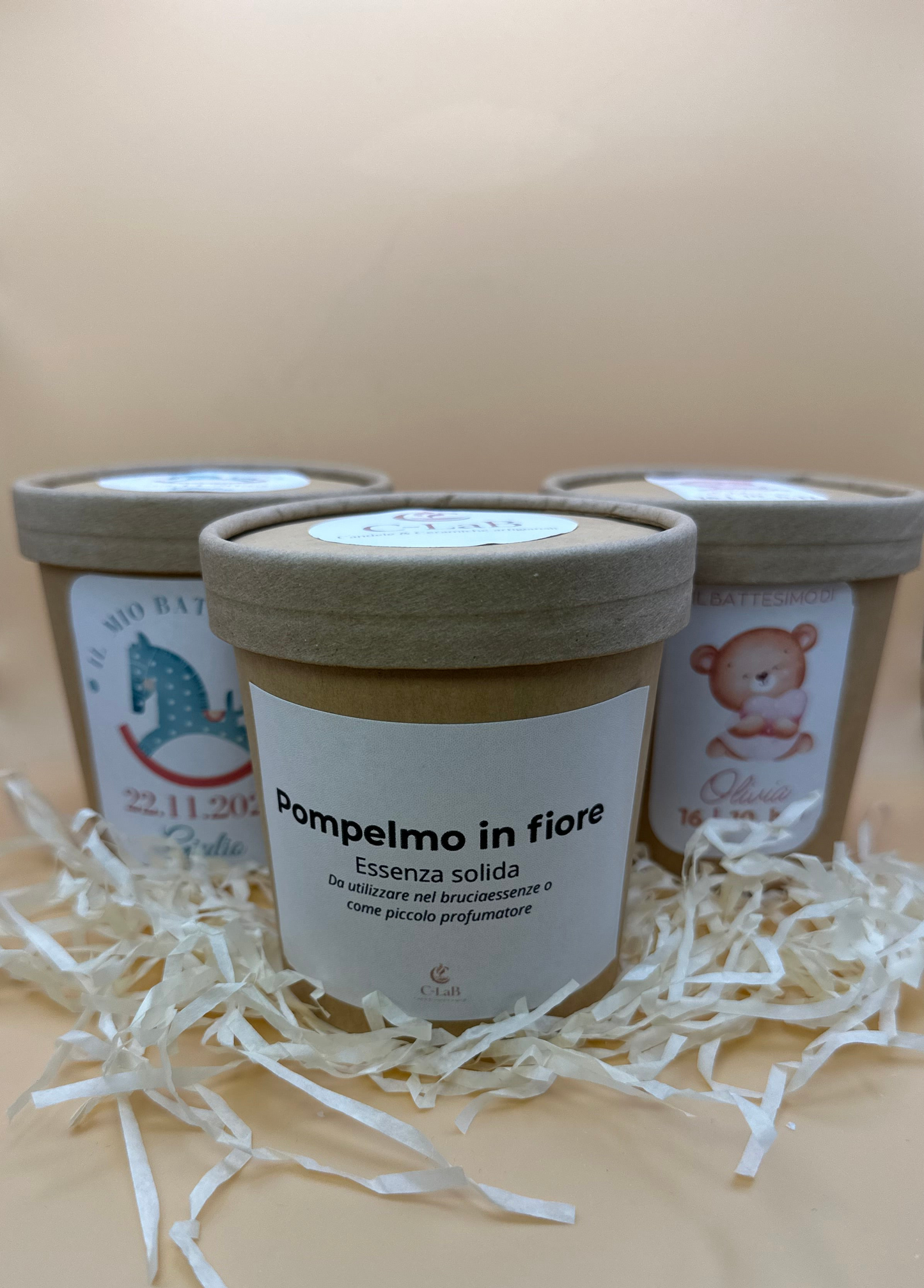 Bomboniera profumata con essenze solide