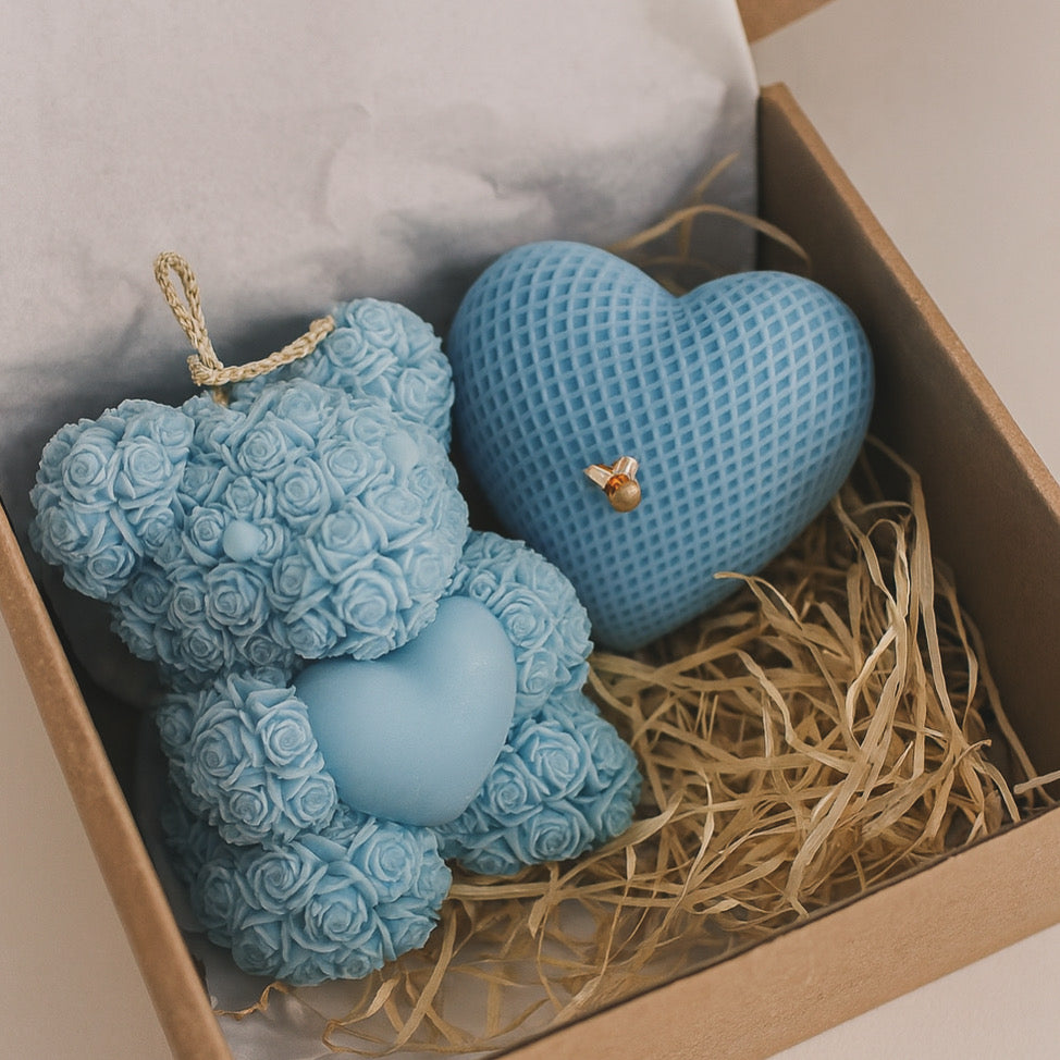 Candela Kit “Orsetto con cuore”