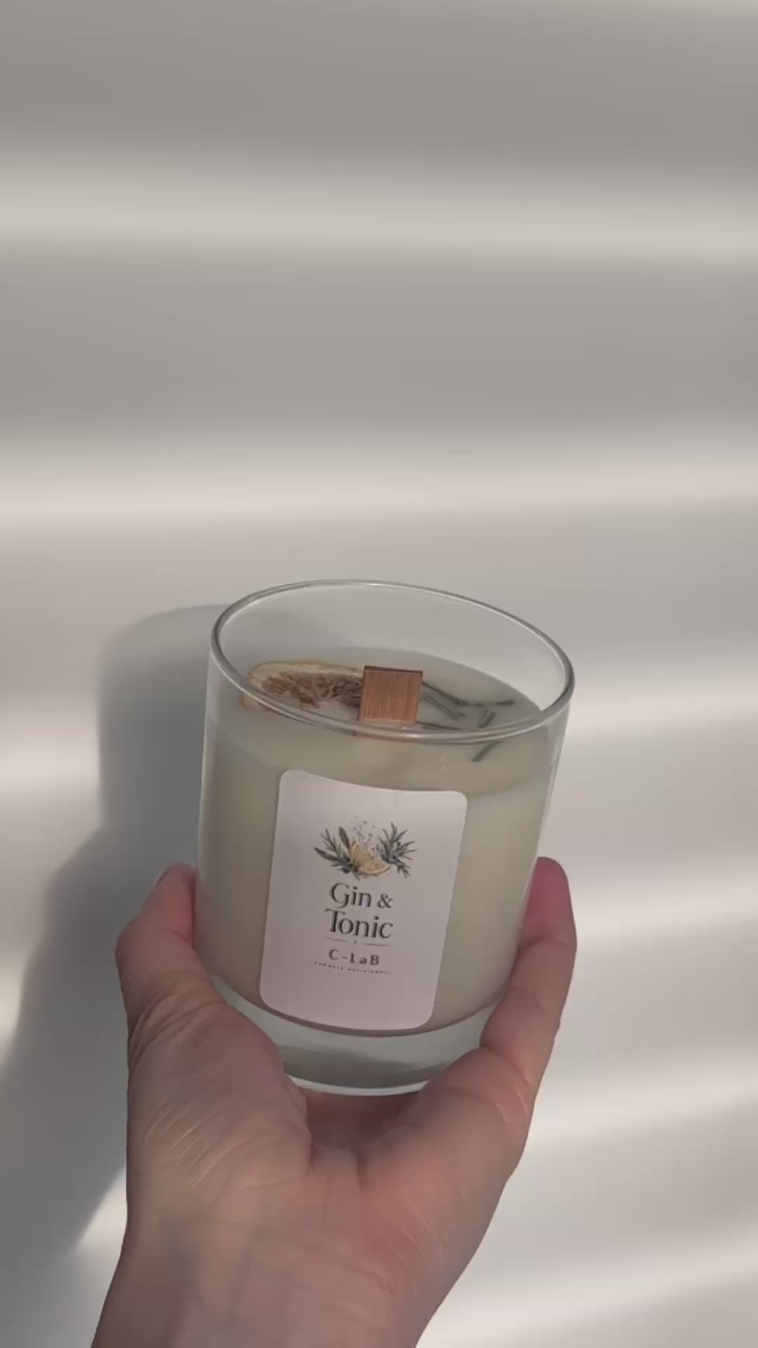 Candela in vetro